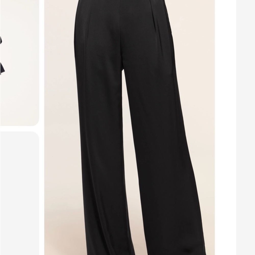 Ramy Brook black wide leg pant